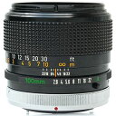 【中古】「非常に良い」Canon キャノン FD 100mm F2.8 S.S.C.