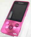 【中古】「非常に良い(無料延長保証)」SONY ウォークマン Sシリーズ 16GB スピーカー付 ビビッドピンク NW-S785K/P