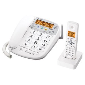 【中古】SHARP デジタルコードレス電話機 子機1台付き JD-V33CL