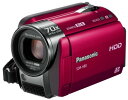 【中古】パナソニック SD/HDDビデオカメラ レッド SDR-H80-R