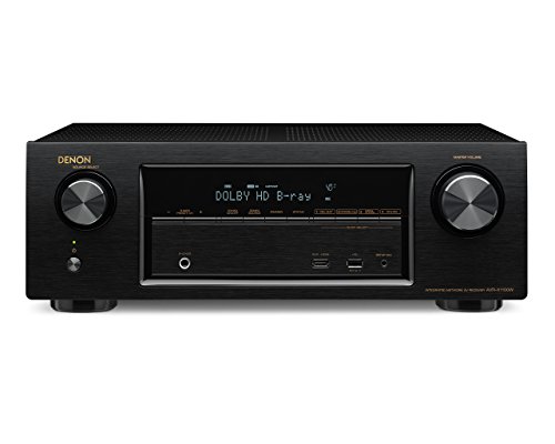 【中古】「非常に良い」Denon AVサラウンドレシーバー 7.2ch Wi-Fi/Bluetoothワイヤレス/ハイレゾ音源対応 ブラック AVR-X1100W-K