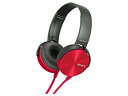 【中古】ソニー SONY ヘッドホン MDR-XB450 : 密閉型 折りたたみ式 レッド MDR-XB450 R