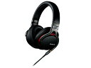 【中古】ソニー SONY ヘッドホン MDR-1A : ハイレゾ対応 密閉型 折りたたみ式 ケーブル着脱式/バランス接続対応 リモコン・マイク付き ブラック MDR-1A B