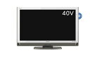 【中古】シャープ 40V型 液晶 テレビ AQUOS LC-40DX3-W フルハイビジョン ブルーレイレコーダー内蔵