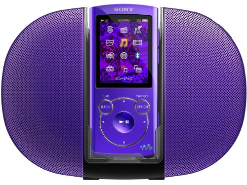 【中古】「非常に良い」SONY ウォークマン Sシリーズ [メモリータイプ] スピーカー付 8GB バイオレット NW-S764K/V