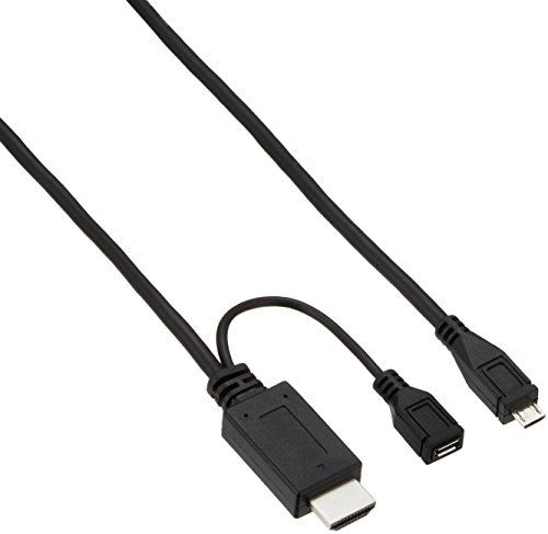 【中古】ELECOM MHL変換ケーブル 2m ブラック MPA-MHLHD20BK