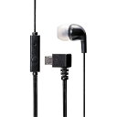 【中古】エレコム microUSBヘッドホン モノラル マイク有 ブラック EHP-MM100MBK(2)