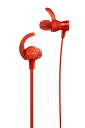 【中古】ソニー イヤホン 重低音モデル MDR-XB510AS : 防水/スポーツ向け リモコン・マイク付き レッド MDR-XB510AS R