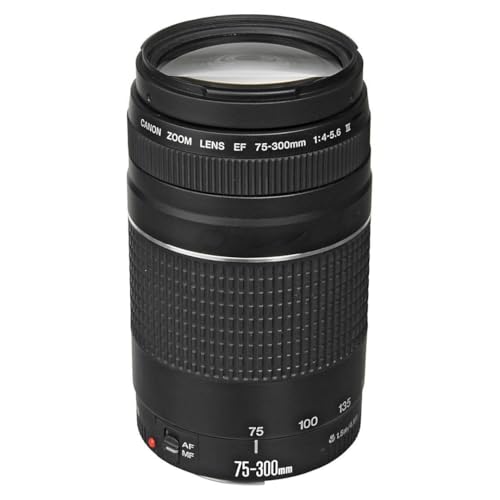 【中古】「非常に良い（無料延長保証）」Canon EF 75 ? 300 mm f / 4 ? 5.6 III望遠ズームレンズfor Canon SLRカメラ、6473 a003 (認定Refurbished )