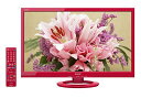 【中古】「非常に良い(無料延長保証)」シャープ 24V型 液晶 テレビ AQUOS LC-24K30-R ハイビジョン 外付HDD対応(裏番組録画) レッド 2015年モデル
