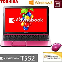 【中古】東芝 ノートパソコン dynabook T552(Office Home and Business搭載) PT55247GBHR