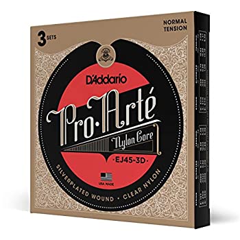【中古】「未使用品」D'Addario ダダリオ クラシックギター弦 プロアルテ Silver/Clear Normal EJ45-3D 3set入りパック (...