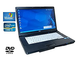 【中古】ノートパソコン 互換属 WINDOWS XPソフトに最適 フルセット XPパソコンで最強 FUJITSU Core I5 第三世代　2.60G 大容量メモ