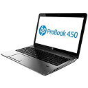 【中古】「非常に良い」 HP ProBook 450G1 G7D40PC#ABJ / Core i5 4200M(2.5GHz) / HDD:320GB / 15.6インチ / ブラック(2)