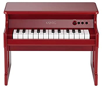 【中古】KORG tinyPIANO タイニーピアノ ミニ鍵盤25鍵 レッド 自動演奏デモソングを50曲内蔵