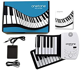 ONETONE ワントーン ロールピアノ 61鍵盤 スピーカー内蔵 充電池駆動 トランスポーズ機能搭載 MIDI対応 OTR-61 (サスティンペダル/日本語マニュ