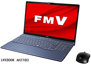 【中古】FUJITSU FMVA77D3L LIFEBOOK AH77/D3 メタリックブルー