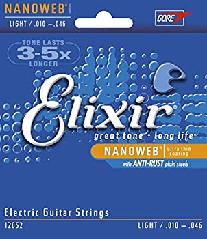 【中古】Elixir エリクサー エレキギター弦 NANOWEB Light .010-.046 #12052 (国内正規品)
