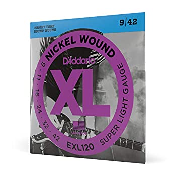 【中古】D'Addario ダダリオ エレキギター弦 ニッケル SuperLight .009-.042 EXL120 (国内正規品)