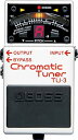 【中古】BOSS ボス CHROMATIC TUNER クロマチック・チューナー TU-3【メーカー名】BOSS(ボス)【メーカー型番】TU3【ブランド名】BOSS【商品説明】 こちらの商品は中古品となっております。 画像はイメージ写真ですので 商品のコンディション・付属品の有無については入荷の度異なります。 買取時より付属していたものはお付けしておりますが付属品や消耗品に保証はございません。 商品ページ画像以外の付属品はございませんのでご了承下さいませ。 中古品のため使用に影響ない程度の使用感・経年劣化（傷、汚れなど）がある場合がございます。 また、中古品の特性上ギフトには適しておりません。 製品に関する詳細や設定方法は メーカーへ直接お問い合わせいただきますようお願い致します。 当店では初期不良に限り 商品到着から7日間は返品を受付けております。 他モールとの併売品の為 完売の際はご連絡致しますのでご了承ください。 プリンター・印刷機器のご注意点 インクは配送中のインク漏れ防止の為、付属しておりませんのでご了承下さい。 ドライバー等ソフトウェア・マニュアルはメーカーサイトより最新版のダウンロードをお願い致します。 ゲームソフトのご注意点 特典・付属品・パッケージ・プロダクトコード・ダウンロードコード等は 付属していない場合がございますので事前にお問合せ下さい。 商品名に「輸入版 / 海外版 / IMPORT 」と記載されている海外版ゲームソフトの一部は日本版のゲーム機では動作しません。 お持ちのゲーム機のバージョンをあらかじめご参照のうえ動作の有無をご確認ください。 輸入版ゲームについてはメーカーサポートの対象外です。 DVD・Blu-rayのご注意点 特典・付属品・パッケージ・プロダクトコード・ダウンロードコード等は 付属していない場合がございますので事前にお問合せ下さい。 商品名に「輸入版 / 海外版 / IMPORT 」と記載されている海外版DVD・Blu-rayにつきましては 映像方式の違いの為、一般的な国内向けプレイヤーにて再生できません。 ご覧になる際はディスクの「リージョンコード」と「映像方式※DVDのみ」に再生機器側が対応している必要があります。 パソコンでは映像方式は関係ないため、リージョンコードさえ合致していれば映像方式を気にすることなく視聴可能です。 商品名に「レンタル落ち 」と記載されている商品につきましてはディスクやジャケットに管理シール（値札・セキュリティータグ・バーコード等含みます）が貼付されています。 ディスクの再生に支障の無い程度の傷やジャケットに傷み（色褪せ・破れ・汚れ・濡れ痕等）が見られる場合がありますので予めご了承ください。 2巻セット以上のレンタル落ちDVD・Blu-rayにつきましては、複数枚収納可能なトールケースに同梱してお届け致します。 トレーディングカードのご注意点 当店での「良い」表記のトレーディングカードはプレイ用でございます。 中古買取り品の為、細かなキズ・白欠け・多少の使用感がございますのでご了承下さいませ。 再録などで型番が違う場合がございます。 違った場合でも事前連絡等は致しておりませんので、型番を気にされる方はご遠慮ください。 ご注文からお届けまで 1、ご注文⇒ご注文は24時間受け付けております。 2、注文確認⇒ご注文後、当店から注文確認メールを送信します。 3、お届けまで3-10営業日程度とお考え下さい。 　※海外在庫品の場合は3週間程度かかる場合がございます。 4、入金確認⇒前払い決済をご選択の場合、ご入金確認後、配送手配を致します。 5、出荷⇒配送準備が整い次第、出荷致します。発送後に出荷完了メールにてご連絡致します。 　※離島、北海道、九州、沖縄は遅れる場合がございます。予めご了承下さい。 当店ではすり替え防止のため、シリアルナンバーを控えております。 万が一、違法行為が発覚した場合は然るべき対応を行わせていただきます。 お客様都合によるご注文後のキャンセル・返品はお受けしておりませんのでご了承下さい。 電話対応は行っておりませんので、ご質問等はメッセージまたはメールにてお願い致します。