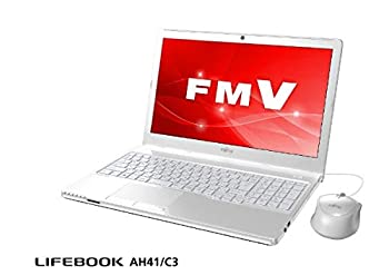 【中古】富士通 15.6型ノートパソコン FMV LIFEBOOK AH41/C3 アーバンホワイト（AMD E2-9000 /メモリ 4..