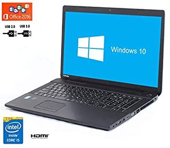 【中古】ノートパソコン SSD 1TB (換装) TOSHIBA dynabook Satellite B374 第4世代 Core i5 4300M HD (1600×900) 17.3インチ 16GB/1TB/