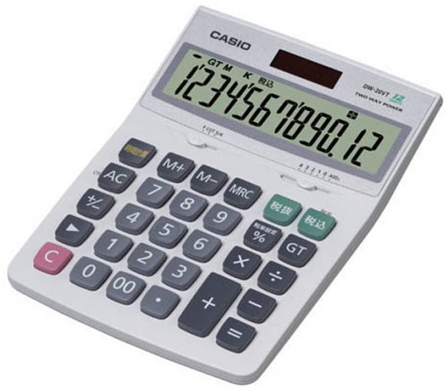 【中古】CASIO デスク型電卓 DW-20VT-N 特大表示時間計算タイプ 12桁 【中古】CASIO デスク型電卓 DW-20VT-N 特大表示時間計算タイプ 12桁