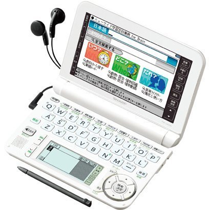 【中古】「非常に良い」シャープ Brain カラー電子辞書 中学生向け ホワイト色 PW-G4200-W