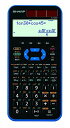 【中古】シャープ スタンダード関数電卓 ピタゴラス 442関数 ブルー系 EL-509-M-AX(2)