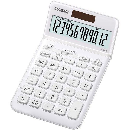 【中古】カシオ スタイリッシュ電卓 ホワイト×3