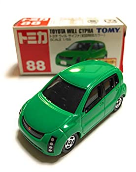 【中古】(非常に良い）トミカ 088 トヨタ ウィル サイファ(初回限定カラー) 1/59【メーカー名】【メーカー型番】【ブランド名】タカラトミー(TAKARA TOMY)【商品説明】 こちらの商品は中古品となっております。 画像はイメージ写真ですので 商品のコンディション・付属品の有無については入荷の度異なります。 買取時より付属していたものはお付けしておりますが付属品や消耗品に保証はございません。 商品ページ画像以外の付属品はございませんのでご了承下さいませ。 中古品のため使用に影響ない程度の使用感・経年劣化（傷、汚れなど）がある場合がございます。 また、中古品の特性上ギフトには適しておりません。 製品に関する詳細や設定方法は メーカーへ直接お問い合わせいただきますようお願い致します。 当店では初期不良に限り 商品到着から7日間は返品を受付けております。 他モールとの併売品の為 完売の際はご連絡致しますのでご了承ください。 プリンター・印刷機器のご注意点 インクは配送中のインク漏れ防止の為、付属しておりませんのでご了承下さい。 ドライバー等ソフトウェア・マニュアルはメーカーサイトより最新版のダウンロードをお願い致します。 ゲームソフトのご注意点 特典・付属品・パッケージ・プロダクトコード・ダウンロードコード等は 付属していない場合がございますので事前にお問合せ下さい。 商品名に「輸入版 / 海外版 / IMPORT 」と記載されている海外版ゲームソフトの一部は日本版のゲーム機では動作しません。 お持ちのゲーム機のバージョンをあらかじめご参照のうえ動作の有無をご確認ください。 輸入版ゲームについてはメーカーサポートの対象外です。 DVD・Blu-rayのご注意点 特典・付属品・パッケージ・プロダクトコード・ダウンロードコード等は 付属していない場合がございますので事前にお問合せ下さい。 商品名に「輸入版 / 海外版 / IMPORT 」と記載されている海外版DVD・Blu-rayにつきましては 映像方式の違いの為、一般的な国内向けプレイヤーにて再生できません。 ご覧になる際はディスクの「リージョンコード」と「映像方式※DVDのみ」に再生機器側が対応している必要があります。 パソコンでは映像方式は関係ないため、リージョンコードさえ合致していれば映像方式を気にすることなく視聴可能です。 商品名に「レンタル落ち 」と記載されている商品につきましてはディスクやジャケットに管理シール（値札・セキュリティータグ・バーコード等含みます）が貼付されています。 ディスクの再生に支障の無い程度の傷やジャケットに傷み（色褪せ・破れ・汚れ・濡れ痕等）が見られる場合がありますので予めご了承ください。 2巻セット以上のレンタル落ちDVD・Blu-rayにつきましては、複数枚収納可能なトールケースに同梱してお届け致します。 トレーディングカードのご注意点 当店での「良い」表記のトレーディングカードはプレイ用でございます。 中古買取り品の為、細かなキズ・白欠け・多少の使用感がございますのでご了承下さいませ。 再録などで型番が違う場合がございます。 違った場合でも事前連絡等は致しておりませんので、型番を気にされる方はご遠慮ください。 ご注文からお届けまで 1、ご注文⇒ご注文は24時間受け付けております。 2、注文確認⇒ご注文後、当店から注文確認メールを送信します。 3、お届けまで3-10営業日程度とお考え下さい。 　※海外在庫品の場合は3週間程度かかる場合がございます。 4、入金確認⇒前払い決済をご選択の場合、ご入金確認後、配送手配を致します。 5、出荷⇒配送準備が整い次第、出荷致します。発送後に出荷完了メールにてご連絡致します。 　※離島、北海道、九州、沖縄は遅れる場合がございます。予めご了承下さい。 当店ではすり替え防止のため、シリアルナンバーを控えております。 万が一、違法行為が発覚した場合は然るべき対応を行わせていただきます。 お客様都合によるご注文後のキャンセル・返品はお受けしておりませんのでご了承下さい。 電話対応は行っておりませんので、ご質問等はメッセージまたはメールにてお願い致します。