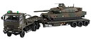 【中古】(非常に良い)青島文化教材社 1/72 ミリタリーモデルキットシリーズ No.16 陸上自衛隊 10式戦車 73式特大型セミトレーラー付属 プラモデル