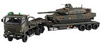 【中古】青島文化教材社 1/72 ミリタリーモデルキットシリーズ No.16 陸上自衛隊 10式戦車 73式特大型セミトレーラー付属 プラモデル