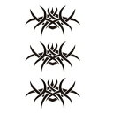 タトゥーシール【ミニサイズ (5×9cm)】 トライヴ-5 (タトゥー ミニ TATOO シール フェイクタトゥー いれずみシール 足 刺青 ボディシール お祭り衣装 お祭り用品 )