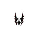 タトゥーシール【ミニサイズ (5×9cm)】 コウモリ-2(タトゥー ミニ TATOO シール フェイクタトゥー いれずみシール 足 刺青 ボディシール お祭りグッズ お祭り衣装 お祭り用品 )