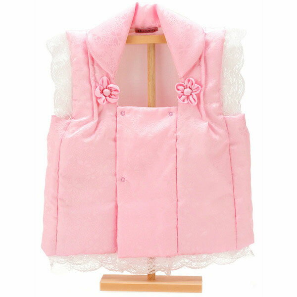 【あす楽】【送料無料】 被布 初節句 ひふぎ 【被布着 ピンク 袖レースNo9】(無料ラッピング承ります)