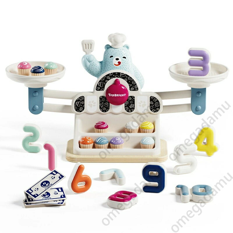 熊 知育玩具 数学 天秤 おままごと 数学 計算 算数 学習 子供 キッズ 足し算 引き算 バランスゲーム 子ども 幼児 知育 おもちゃ オモチャ 玩具 幼稚園 教具 入園祝い 男の子 女の子 知育 練習 おもちゃ室内遊び 子供向け送料無料 2