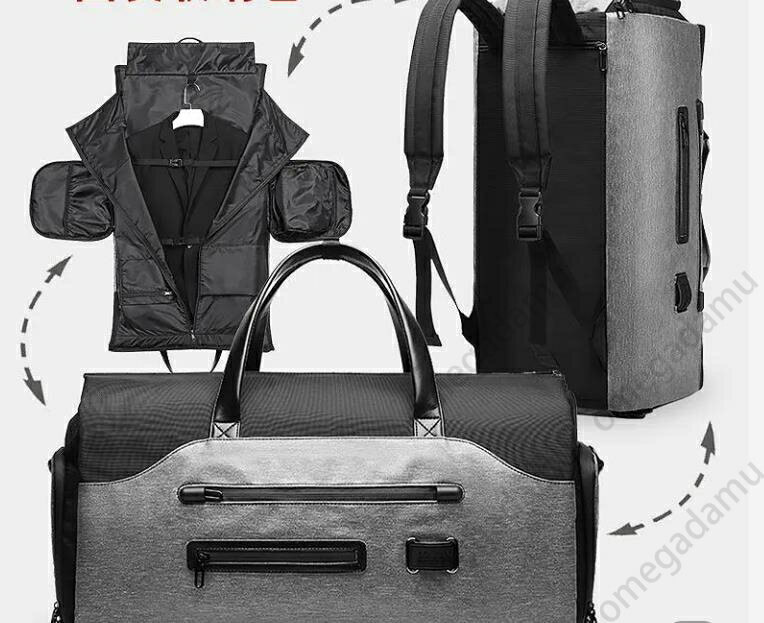 最新ガーメントバッグ 　トートバッグ　ショルダーバッグ　シューズ収納　ポケット豊富　メンズ スーツ..