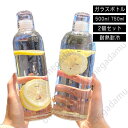 ジュース ガラスボトル 熱湯 冷蔵庫 500ml ウォーターボトル 目盛り 麦茶 マイボトル 牛乳 大容量 水筒 耐熱ガラス おしゃれ 750ml 直飲み 持ち...