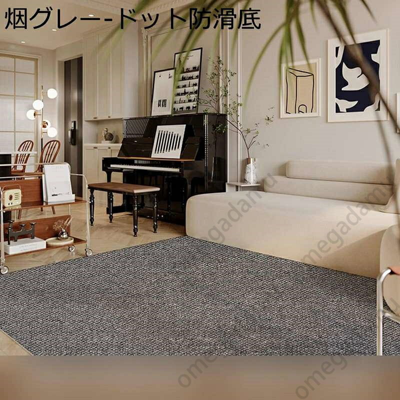 センターカーペット サイザル麻 手織り ラグマット 滑り止め裏地付き 大判 防音 コンパクト おしゃれ ..