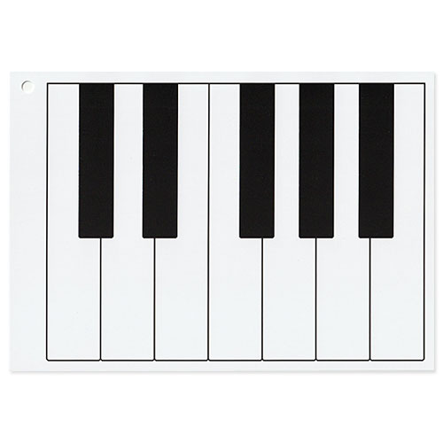 鍵盤カード(10枚セット)【B6サイズ/ピアノ...の紹介画像1