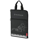 Pianoline ノートPC・タブレットケース（ピアノ＆鍵盤柄）12インチ対応 クッション材入