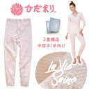 【ラビセーヌ】ひだまり健康肌着 婦人スラックス下 M・Lサイズ 3重構造(冬用) 健繊