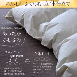 羽毛布団ニューゴールドラベルキング嵩だか145mmダウンパワー351cm3/g国産キナリ羽毛ふとん生地綿100%6年連続楽天ランキング1位通算70,000枚超日本製【7年保証】