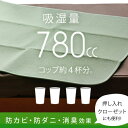 除湿シート 除湿マット 敷ふとんの下に！ 調湿マット ダブルサイズ コップ4杯分780ccの吸湿量 ダブル