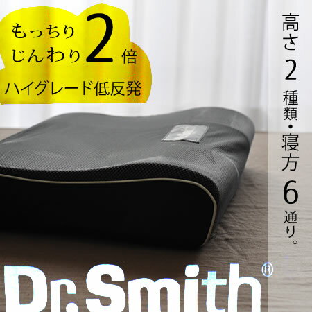 【即納 敬老の日】Dr.Smith（ドクタースミス）炭フォーム枕 『ジザイ』ハイタイプ 最高品質の日向備長炭を特許技術で低反発フォームに組み込んだ炭枕。高密度で細やかな構造による優れたフィット感を実現。炭の効果で 吸湿 吸臭 温度調節 空気を清浄化。05P01Jun14