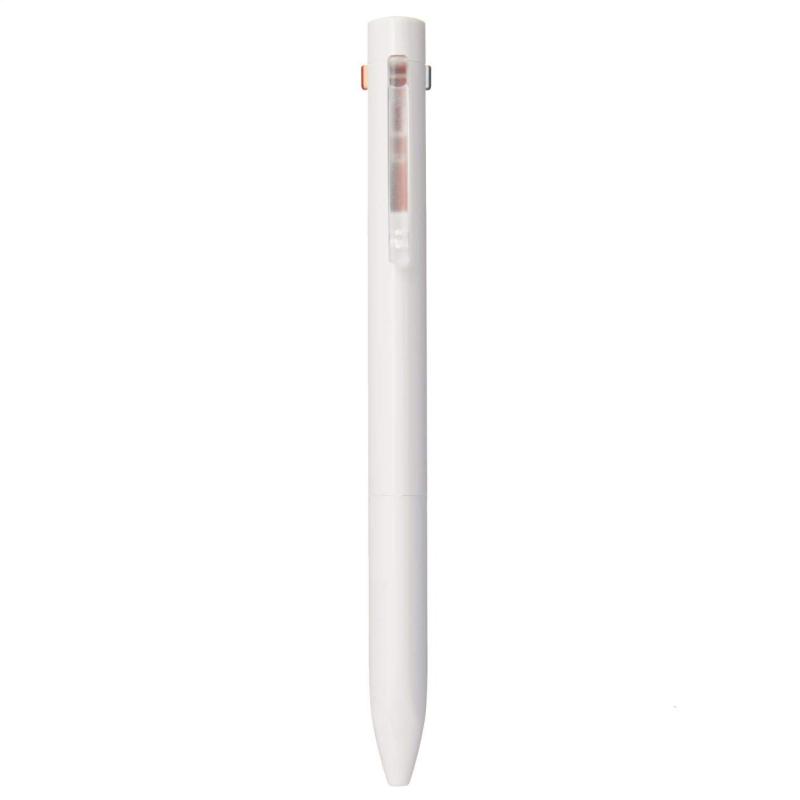 無印良品 三角2色ボールペン・シャープペン 本体白 インク黒/赤 ボールペン0.7mm シャープ0.5mm 油性 02553036
