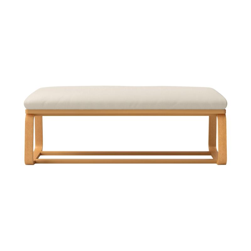 無印良品 リビングでもダイニングでもつかえるベンチ1用カバー 洗いざらしの綿帆布 生成 KB488A2A