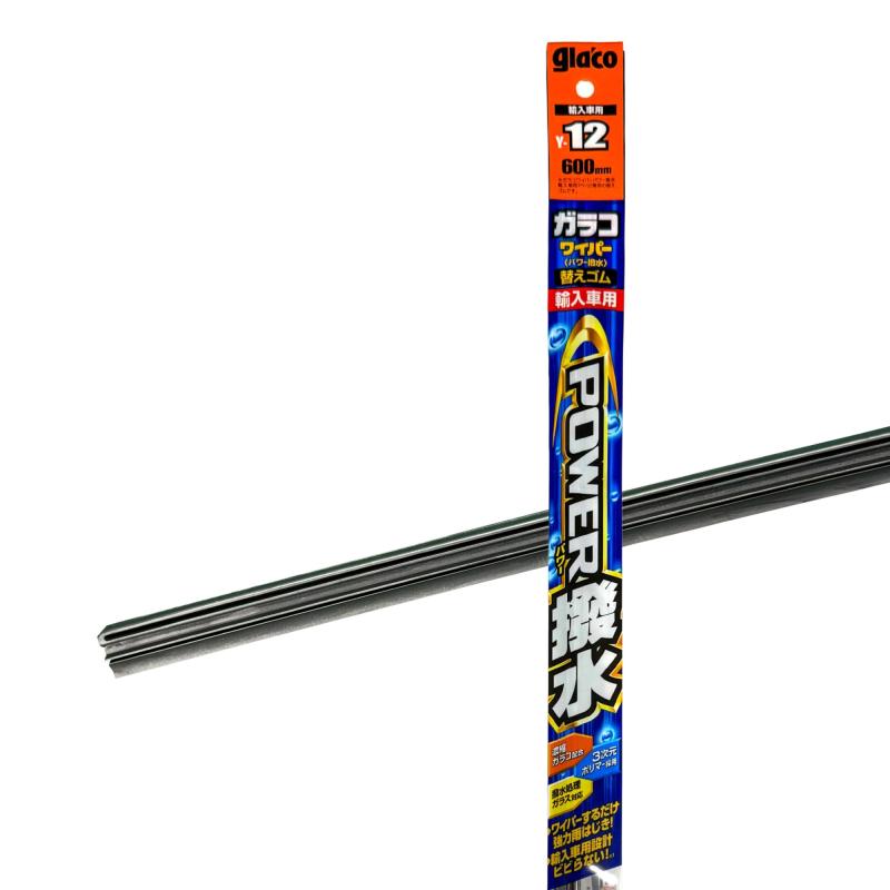 ソフト99(SOFT99) glaco(ガラコ) ワイパー替えゴム ガラコワイパー パワー撥水輸入車用替えゴム Yー12 自動車用ワイパー 長さ600mm ゴム幅8mm 撥水タイプ/ガラコワイパー輸入車用PYー12専用 05462長さ:600mmゴム幅:8mm形状:幅広型ワイパーを作動させることで、ゴム表面の3次元ポリマーが、ゴムに含まれる濃縮ガラコ成分と共にガラス表面にコーティング膜を形成。強く雨を弾く。複数店舗にて販売をしておりますため、在庫データの更新が間に合わず、欠品にも関わらず、注文ができる場合がございます。その際は、キャンセルにて対応を取らせていただきます。当店はお電話のお問い合わせはお受けしておりませんので、ご了承ください。お問い合わせは、問い合わせフォームにてお願いをいたします。