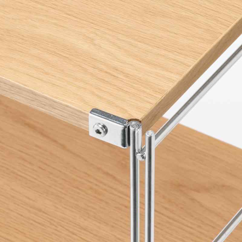 無印良品 ステンレスユニットシェルフ オーク材棚セット 大 幅58×奥行41×高さ175.5cm 583267018 ウォールシェルフ 棚 本棚 omichi-store-10271520 シオカゼ商店 サンプル画像2
